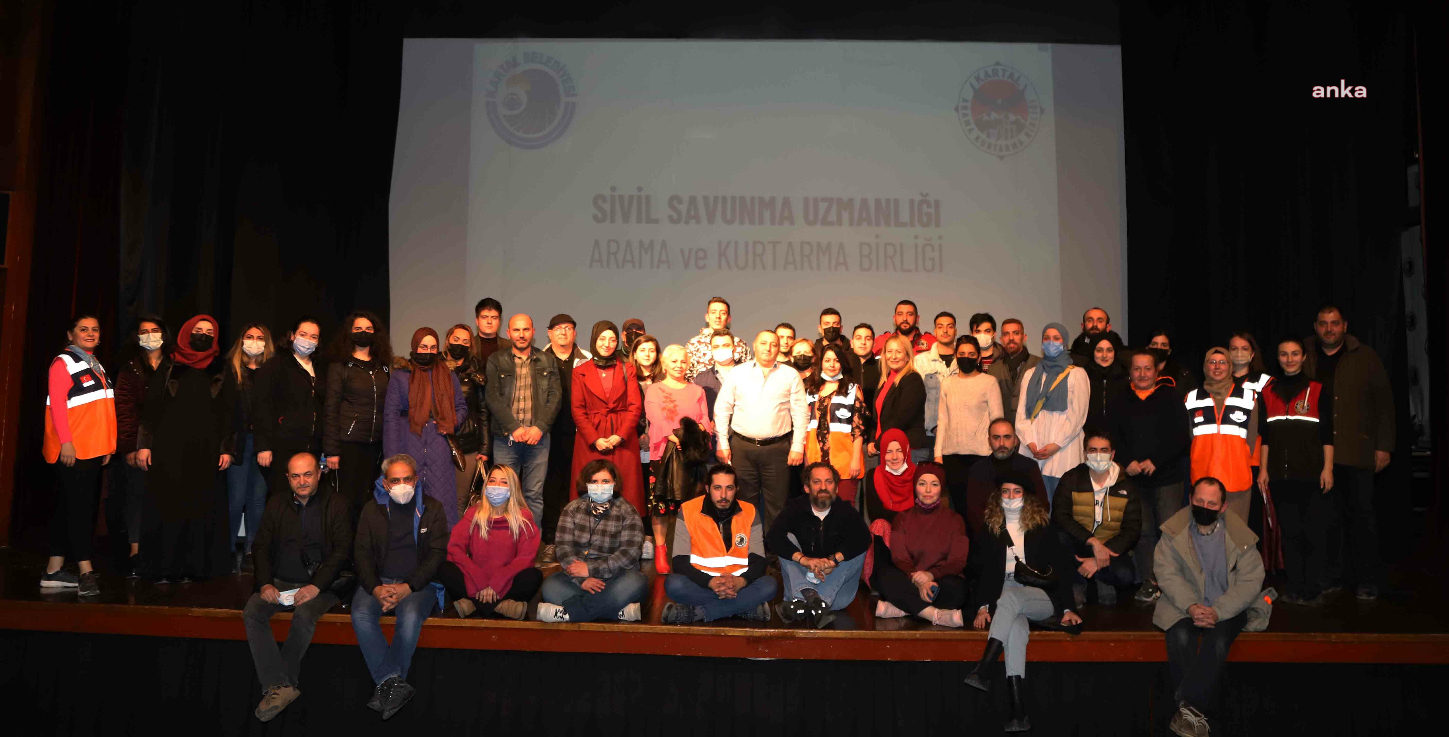 KARTAL BELEDİYESİ AFET GÖNÜLLÜLERİ EĞİTİMLERİ SONA ERDİ