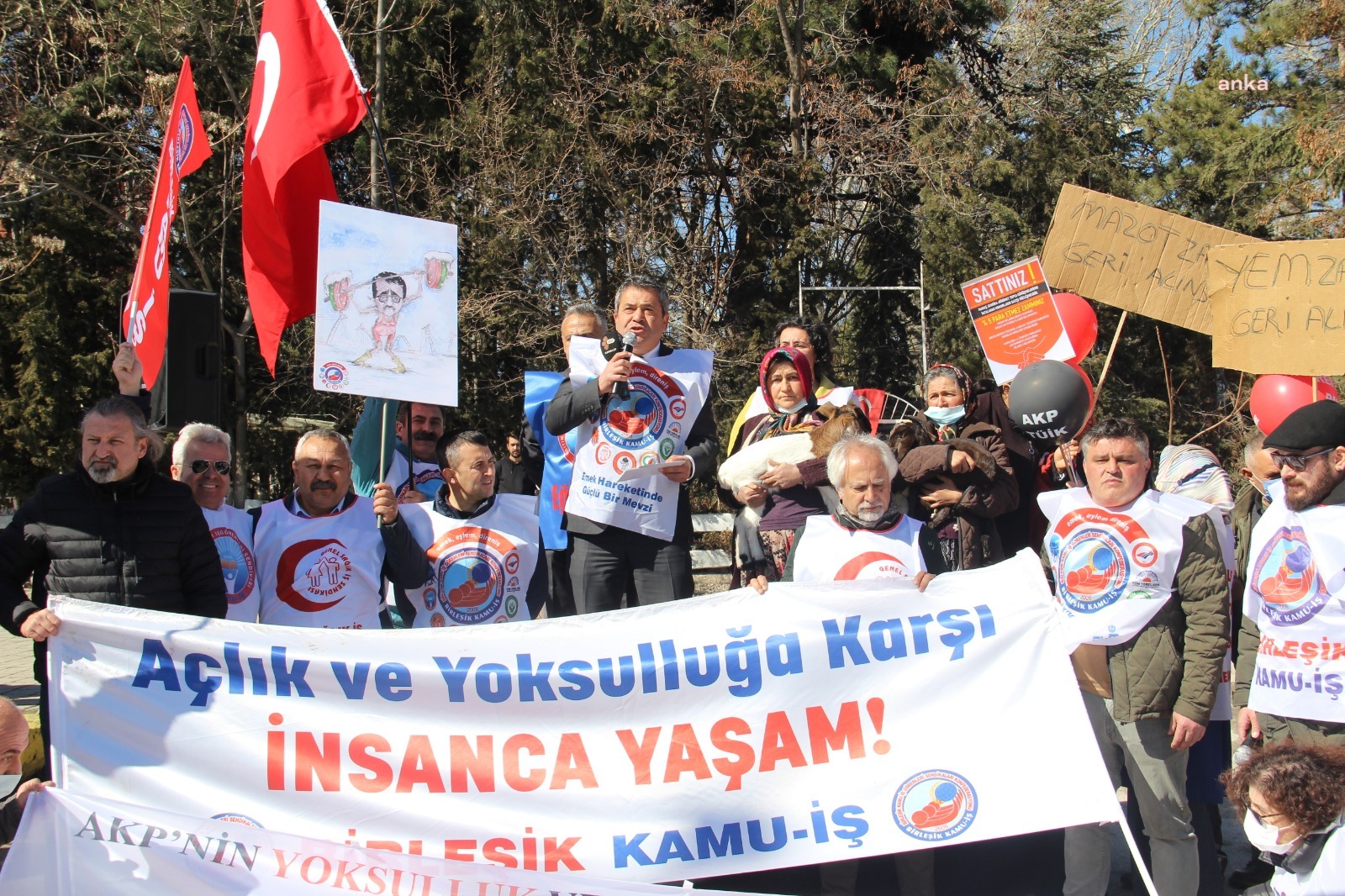 BİRLEŞİK KAMU-İŞ, ISPARTA'DA ZAMLARI PROTESTO ETTİ: “ARTIK DAYANACAK GÜCÜMÜZ KALMADI”