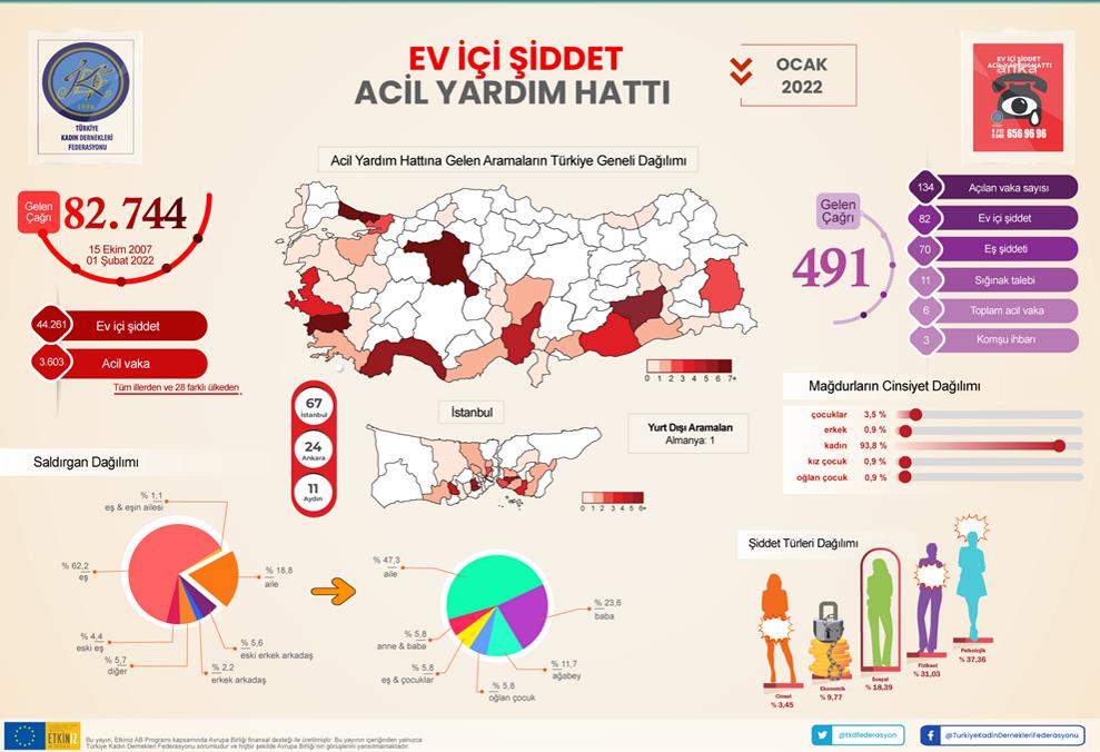 TKDF: EV İÇİ ŞİDDETİN YÜZDE 62,2'Sİ EŞLER TARAFINDAN UYGULANDI