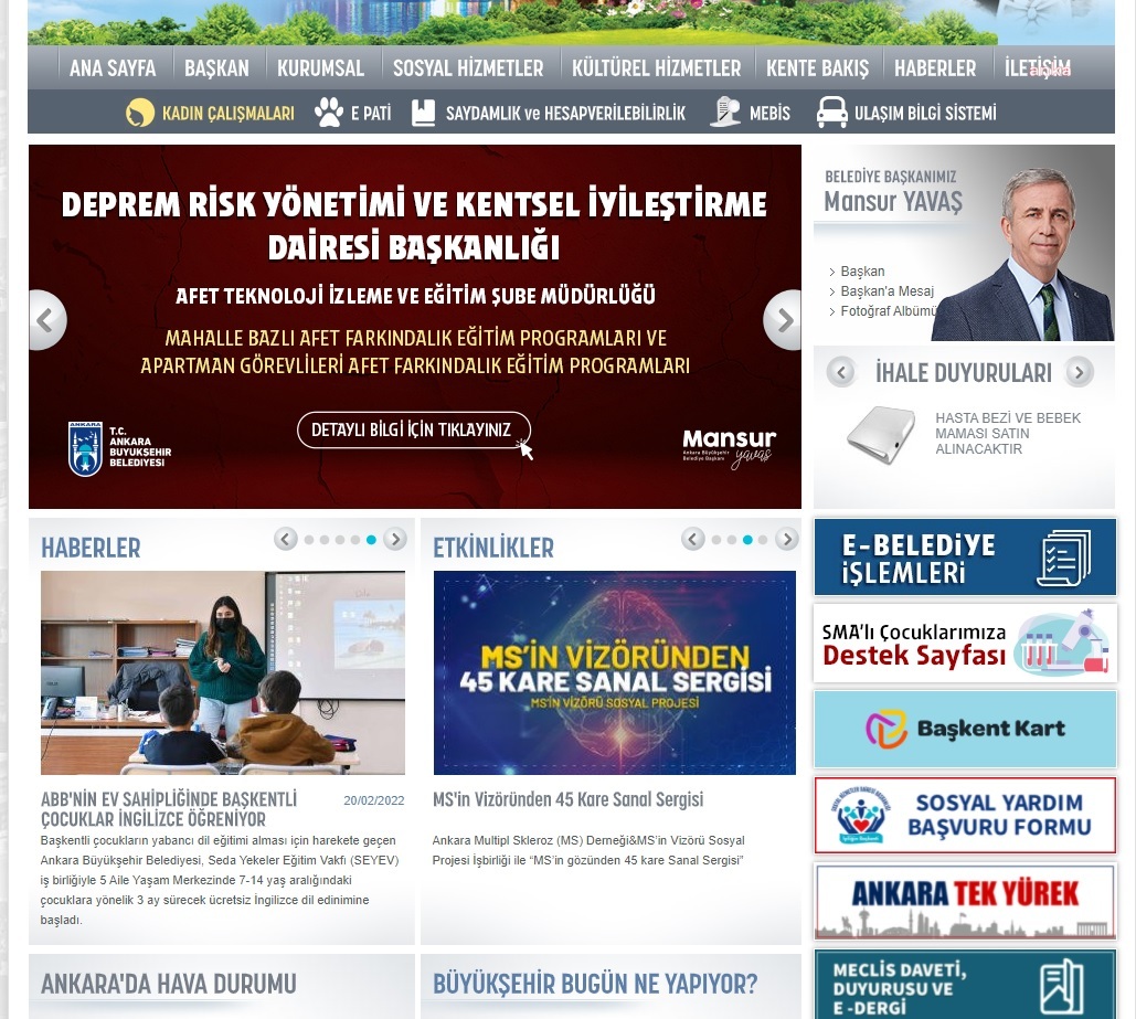 ABB ÖNCÜLÜĞÜNDE BAŞKENT’TE AFET FARKINDALIK EĞİTİM PROGRAMLARI BAŞLIYOR