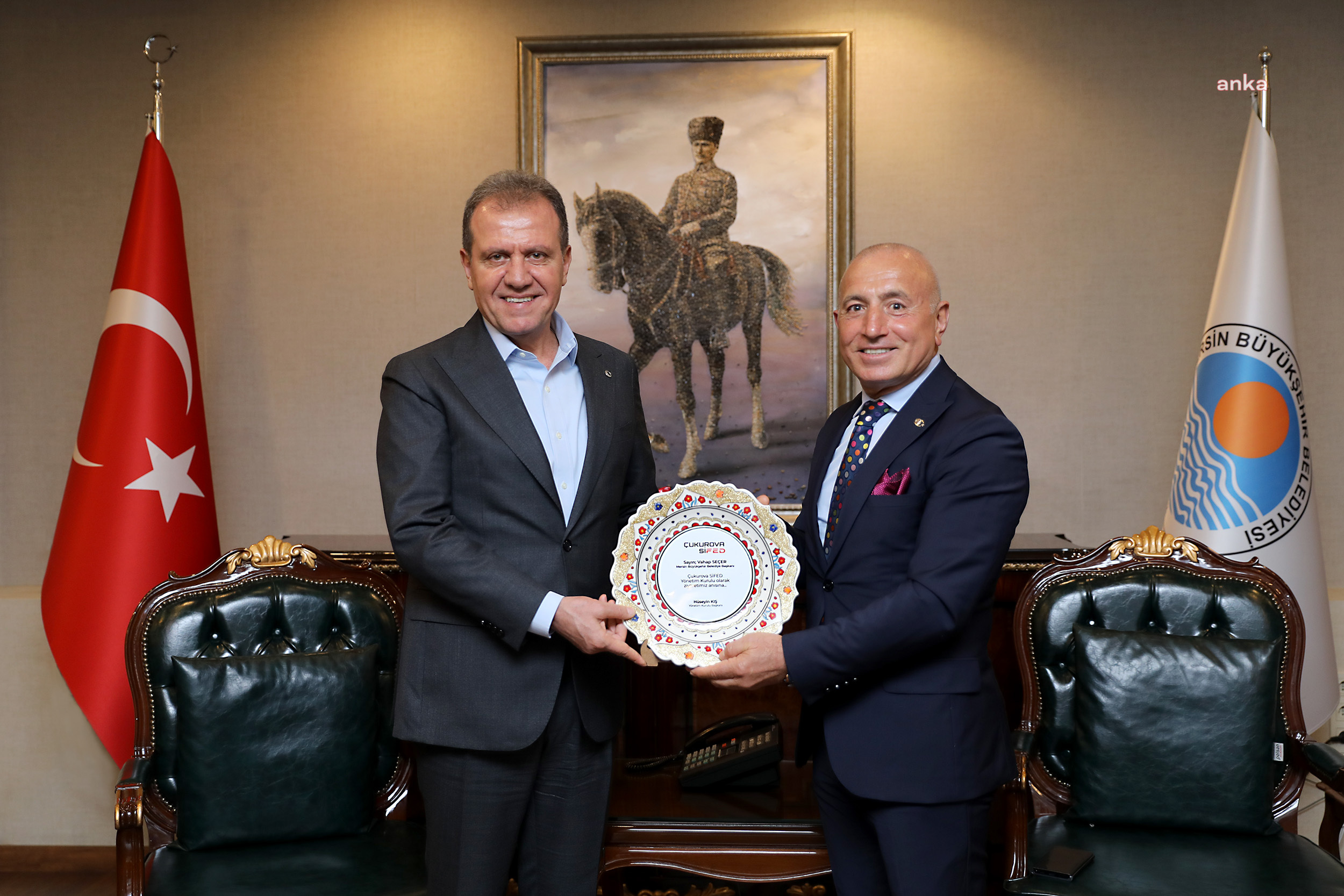ÇUKUROVA SİFED YÖNETİMİNDEN MERSİN BÜYÜKŞEHİR BELEDİYE BAŞKANI SEÇER’E ZİYARET