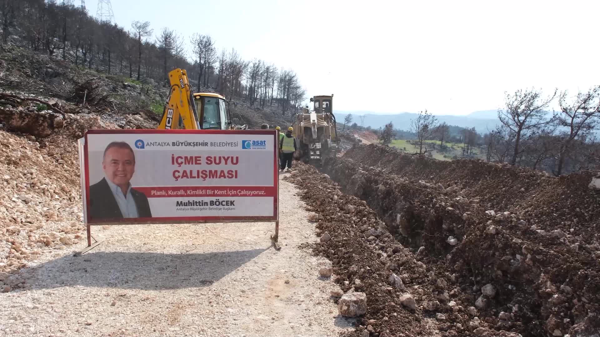 ANTALYA BÜYÜKŞEHİR BELEDİYESİ’NDEN YANGIN BÖLGESİNE 50 MİLYON TL’LİK YATIRIM
