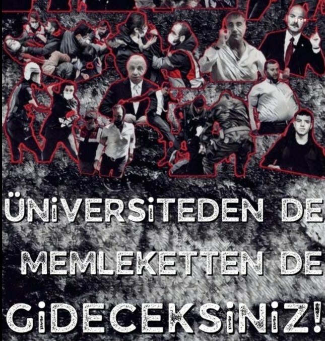 AFİŞ ASAN ÜNİVERSİTE ÖĞRENCİLERİNE KINAMA CEZASI