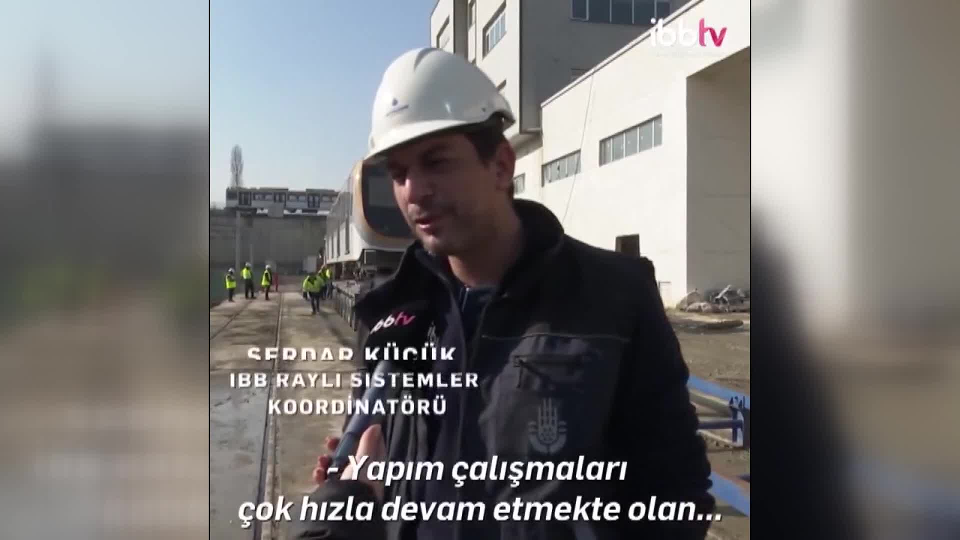 ÇEKMEKÖY-SANCAKTEPE-SULTANBEYLİ METRO HATTININ İLK ARAÇLARI RAYLARA İNDİRİLDİ