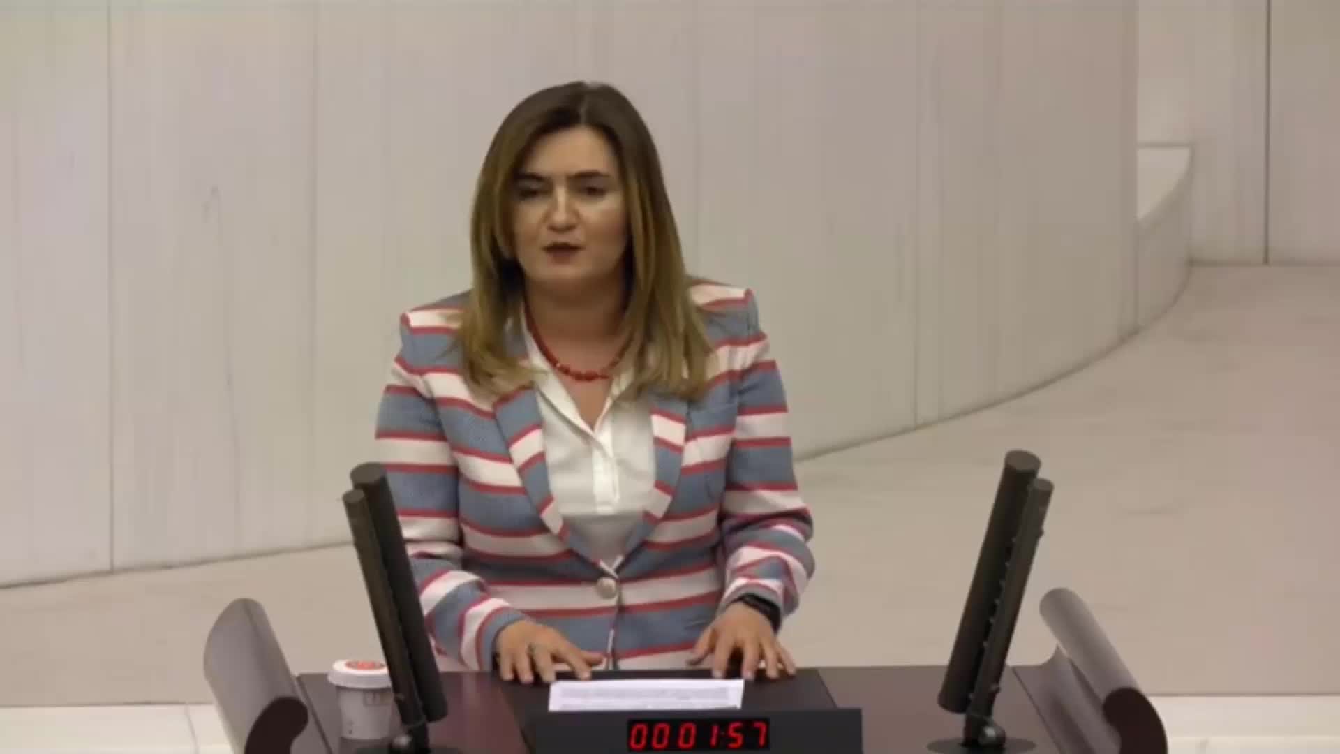 SEVDA ERDAN KILIÇ, TBMM KÜRSÜSÜNDEN KARABURUN KAYMAKAMI ÇETİN'İ ELEŞTİRDİ: "KAYYUM OLMA HAYALLERİ KONUŞULUYOR"