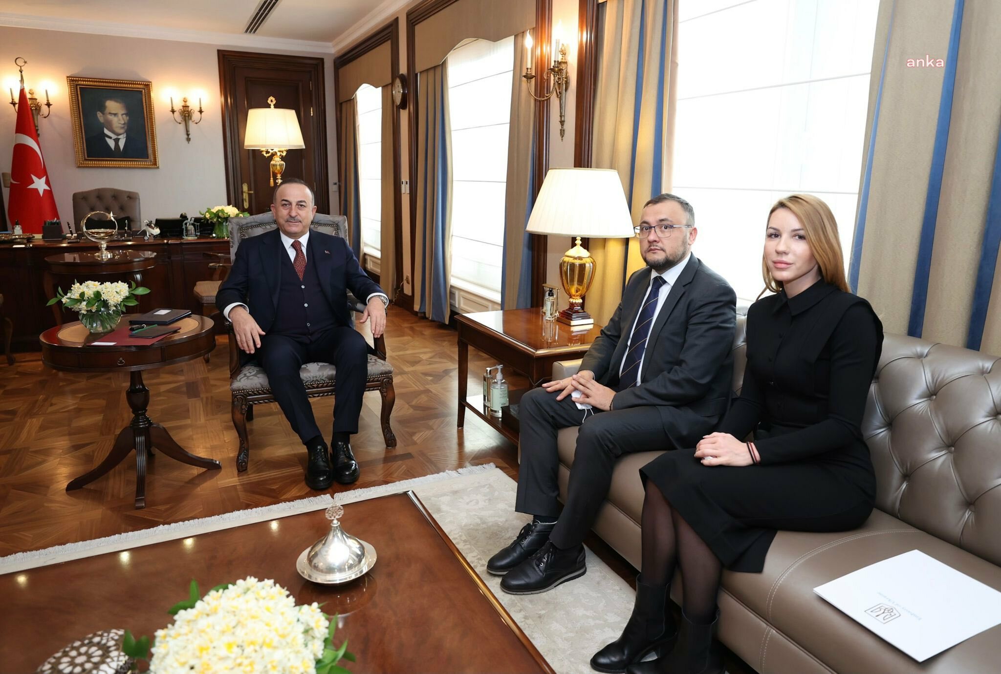 UKRAYNA BÜYÜKELÇİSİ BODNAR, DIŞİŞLERİ BAKANI ÇAVUŞOĞLU'NU ZİYARET ETTİ