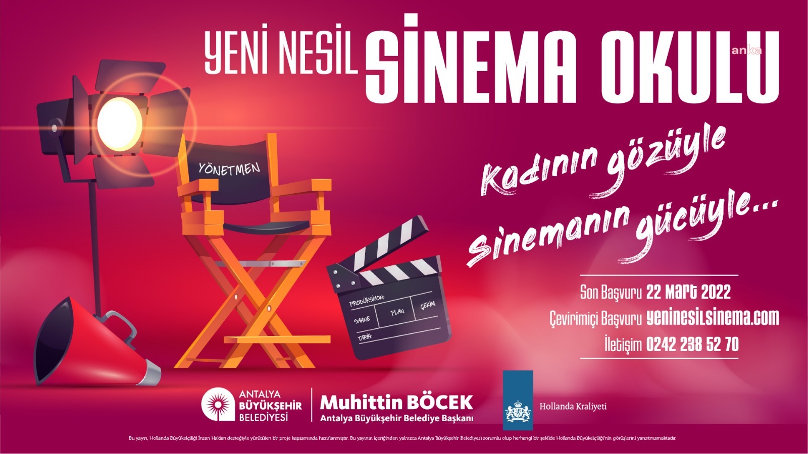 ANTALYA BÜYÜKŞEHİR BELEDİYESİ’NDEN YENİ NESİL SİNEMA OKULU