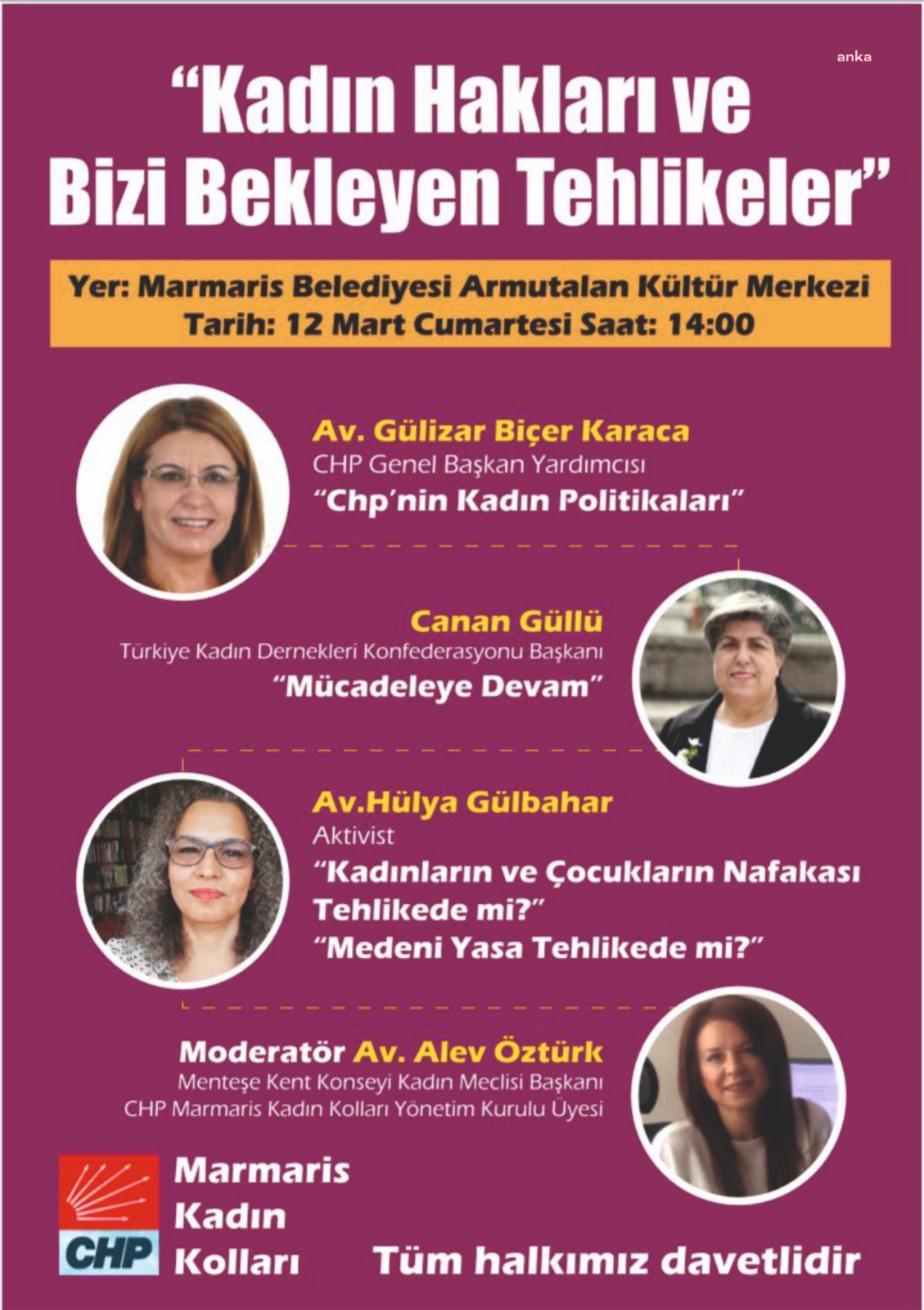 MARMARİS’TE 8 MART KAPSAMINDA ÇEŞİTLİ ETKİNLİKLER DÜZENLENECEK