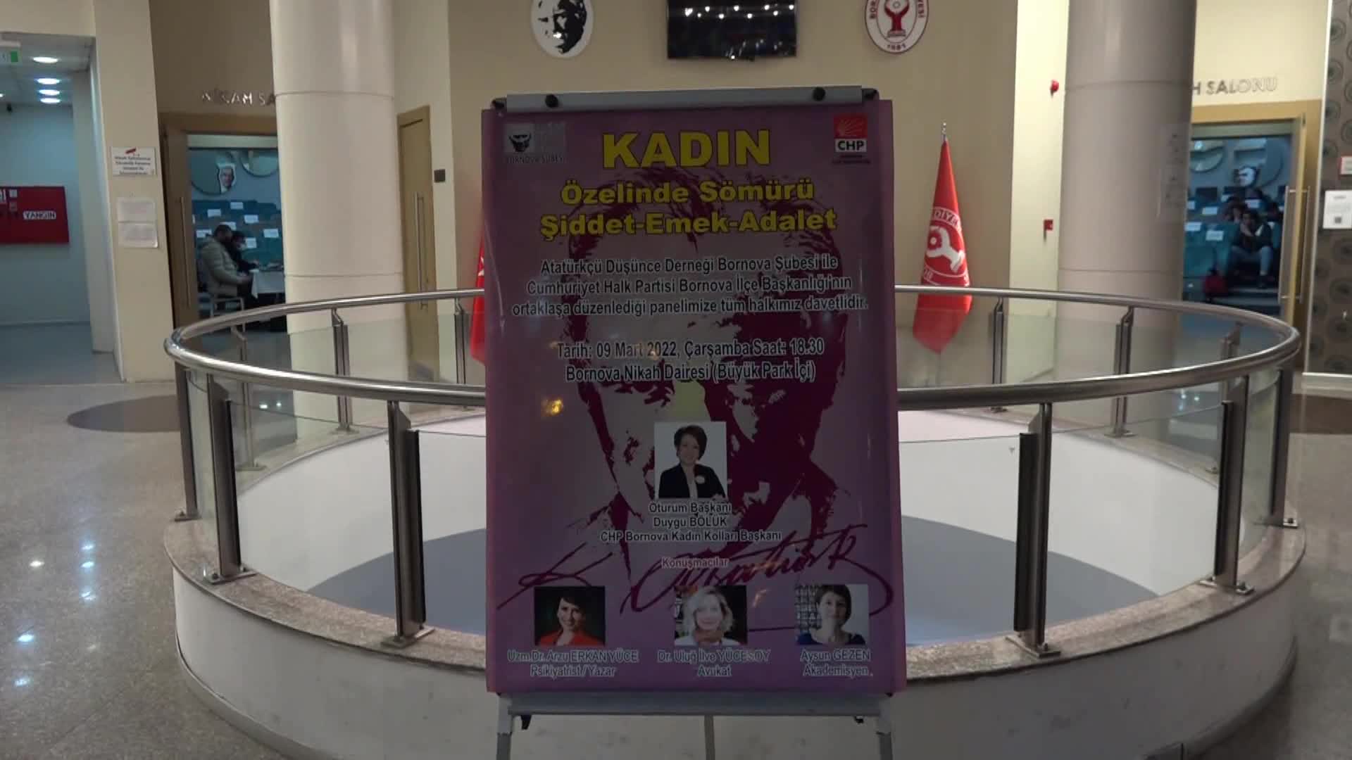 KADIN HAKLARI MÜCADELESİ BORNOVA’DA ANLATILDI