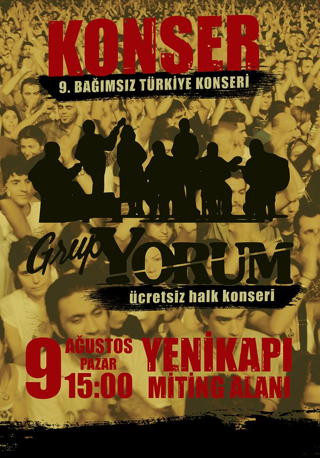 GRUP YORUM’DAN KONSER DUYURUSU: GELİYORUZ ZİNCİRLERİ KIRA KIRA