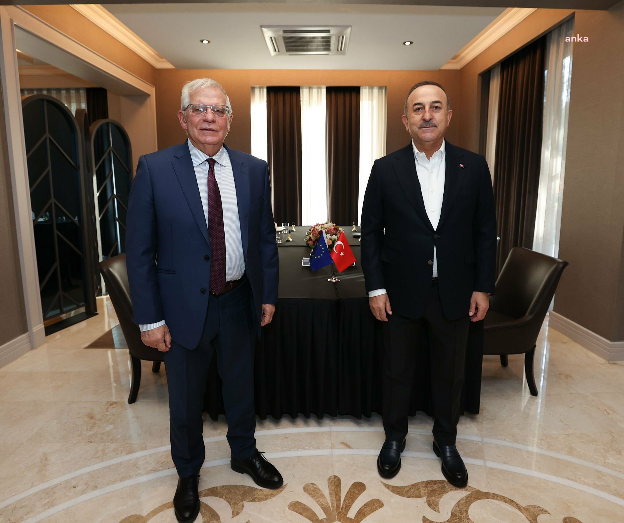 ÇAVUŞOĞLU, AVRUPA BİRLİĞİ YÜKSEK TEMSİLCİSİ JOSEP BORRELL İLE GÖRÜŞTÜ