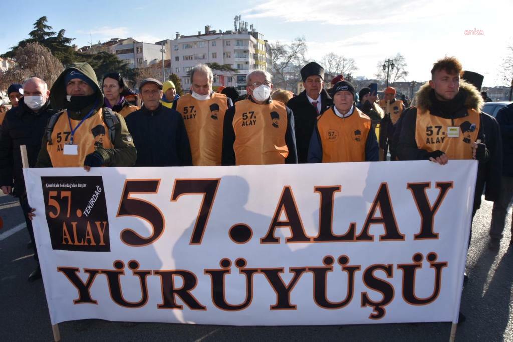 57. ALAY YÜRÜYÜŞ KOMİTESİ, TEKİRDAĞ'DAN ÇANAKKALE'YE UĞURLANDI