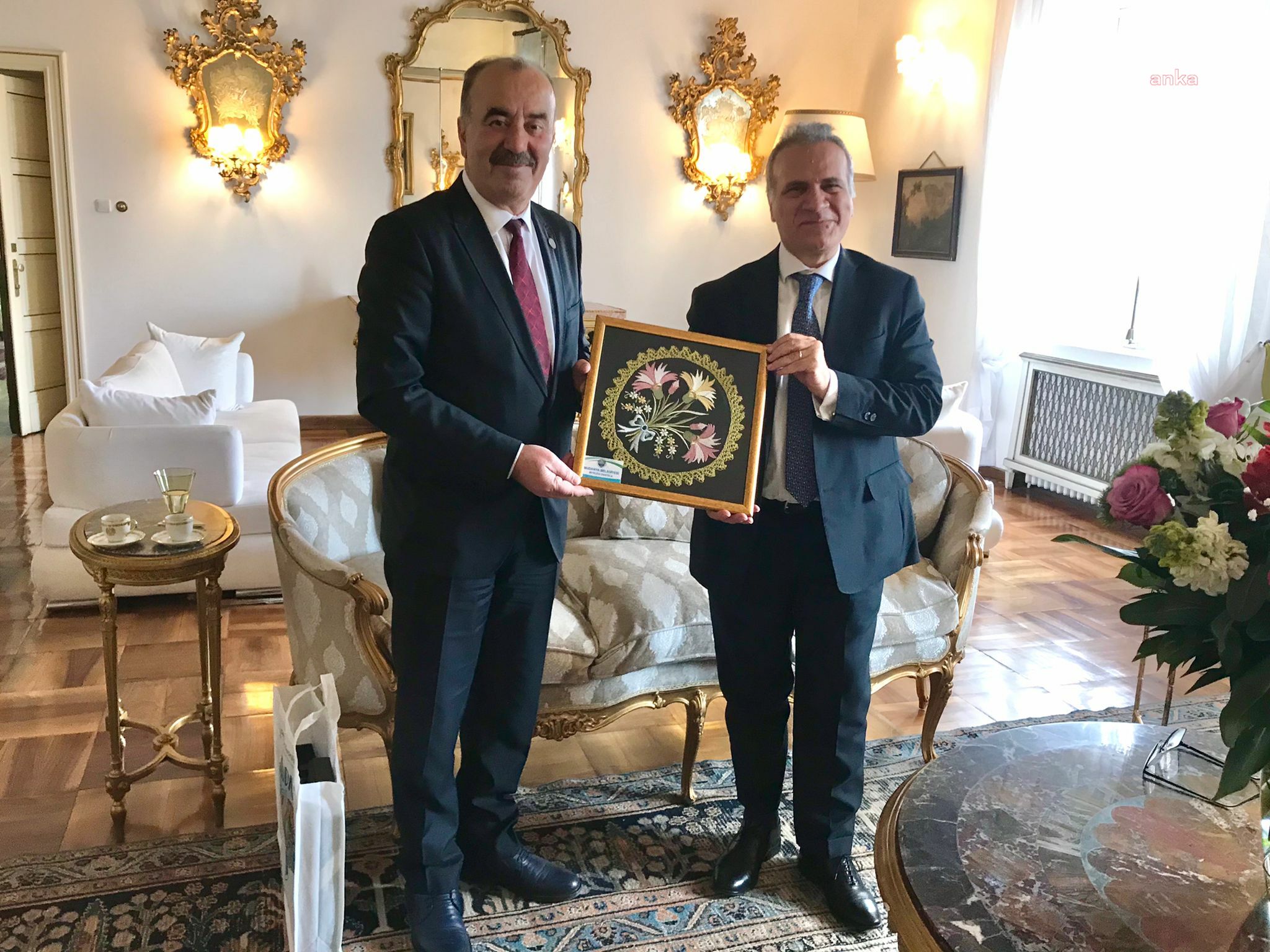 MUDANYA BELEDİYE BAŞKANI TÜRKYILMAZ, ANKARA’DA BÜYÜKELÇİLERLE BİR ARAYA GELDİ