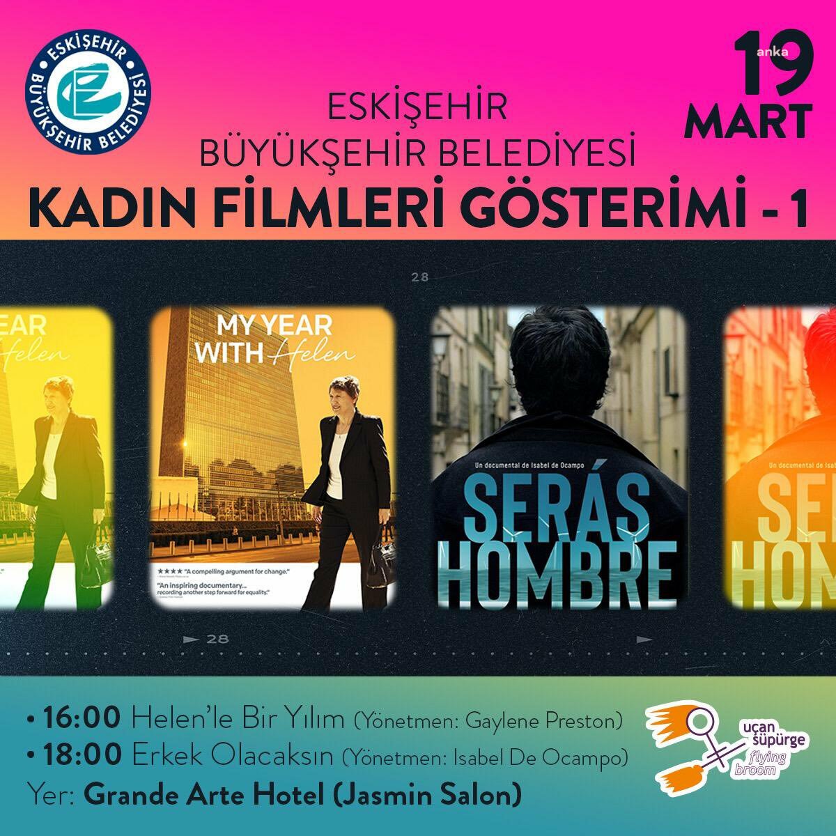 ESKİŞEHİR BÜYÜKŞEHİR BELEDİYESİ'NDEN KADIN FİLMLERİ GÖSTERİMİ