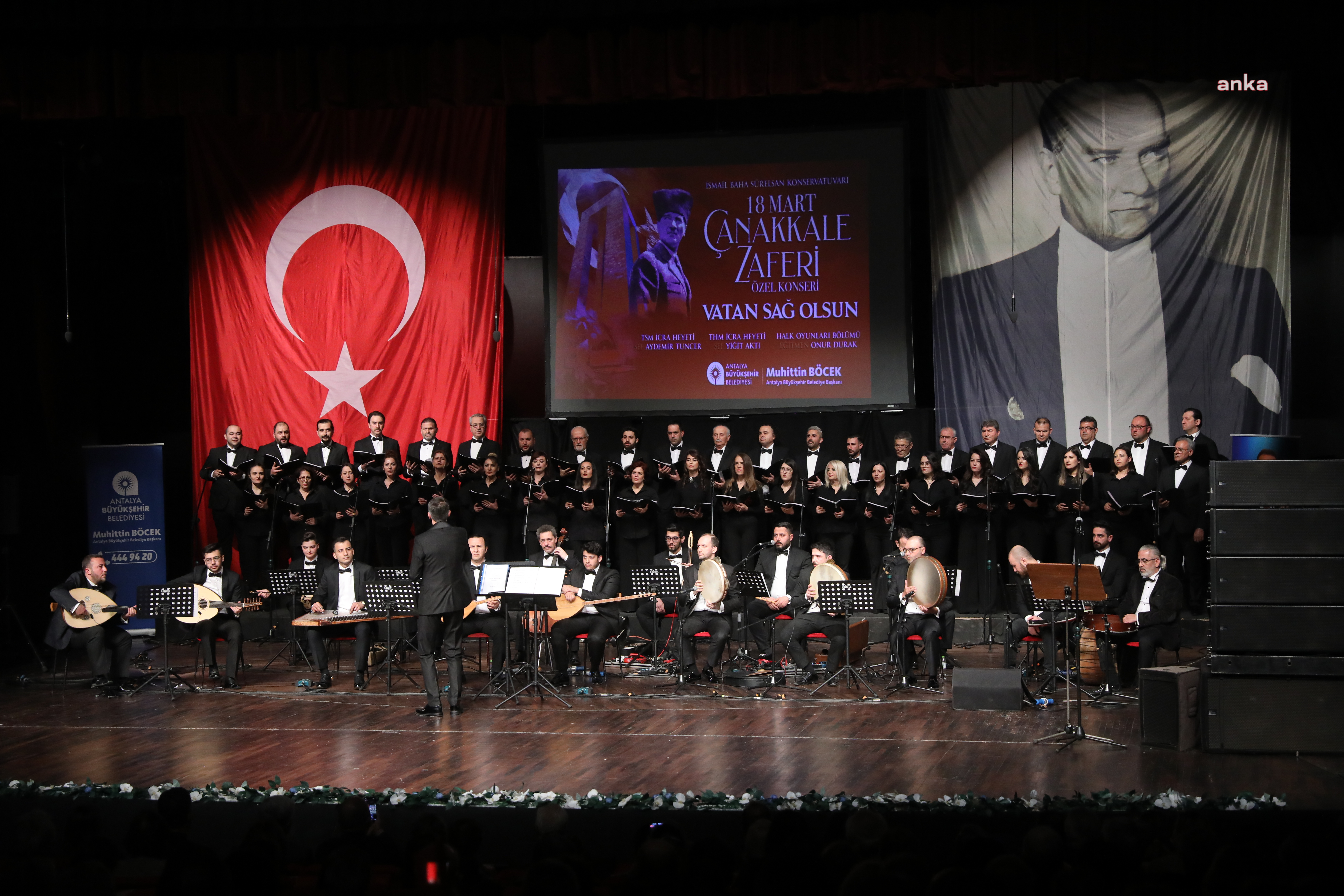 ÇANAKKALE ZAFERİ ANTALYA'DA ÖZEL BİR KONSERLE ANILDI