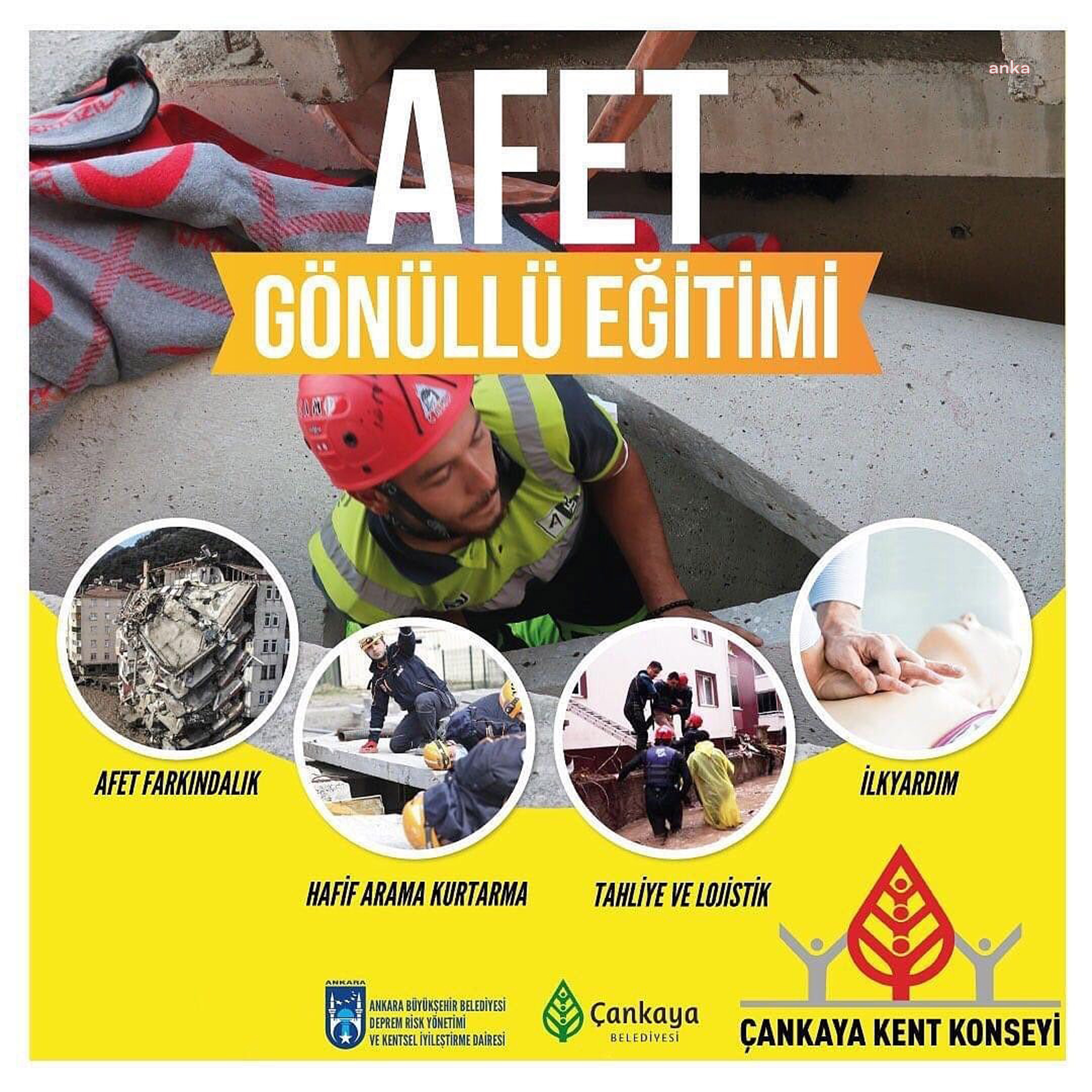 ÇANKAYA KENT KONSEYİ'NDEN AFET EĞİTİMİ