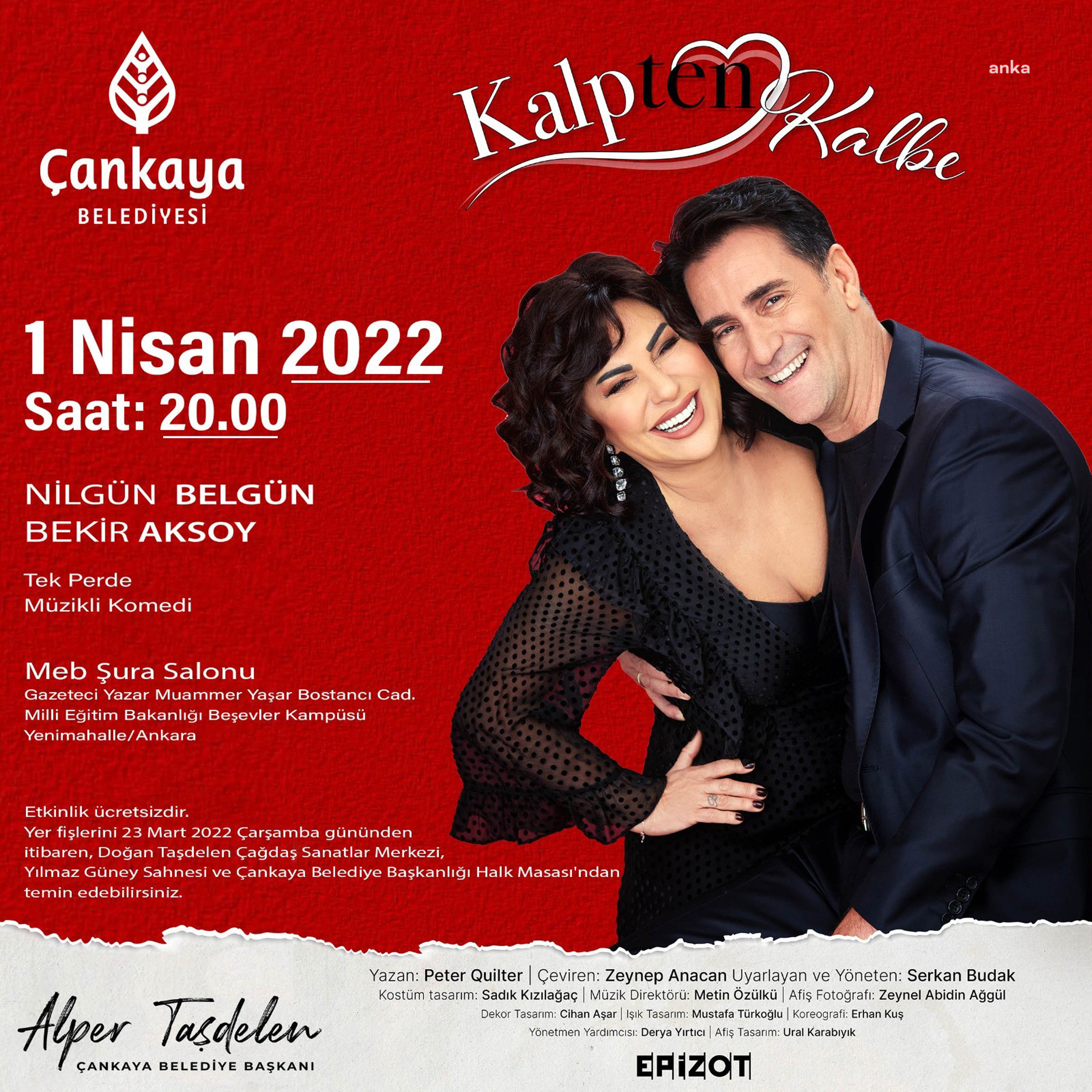 "KALPTEN KALBE" ÇANKAYA'DA