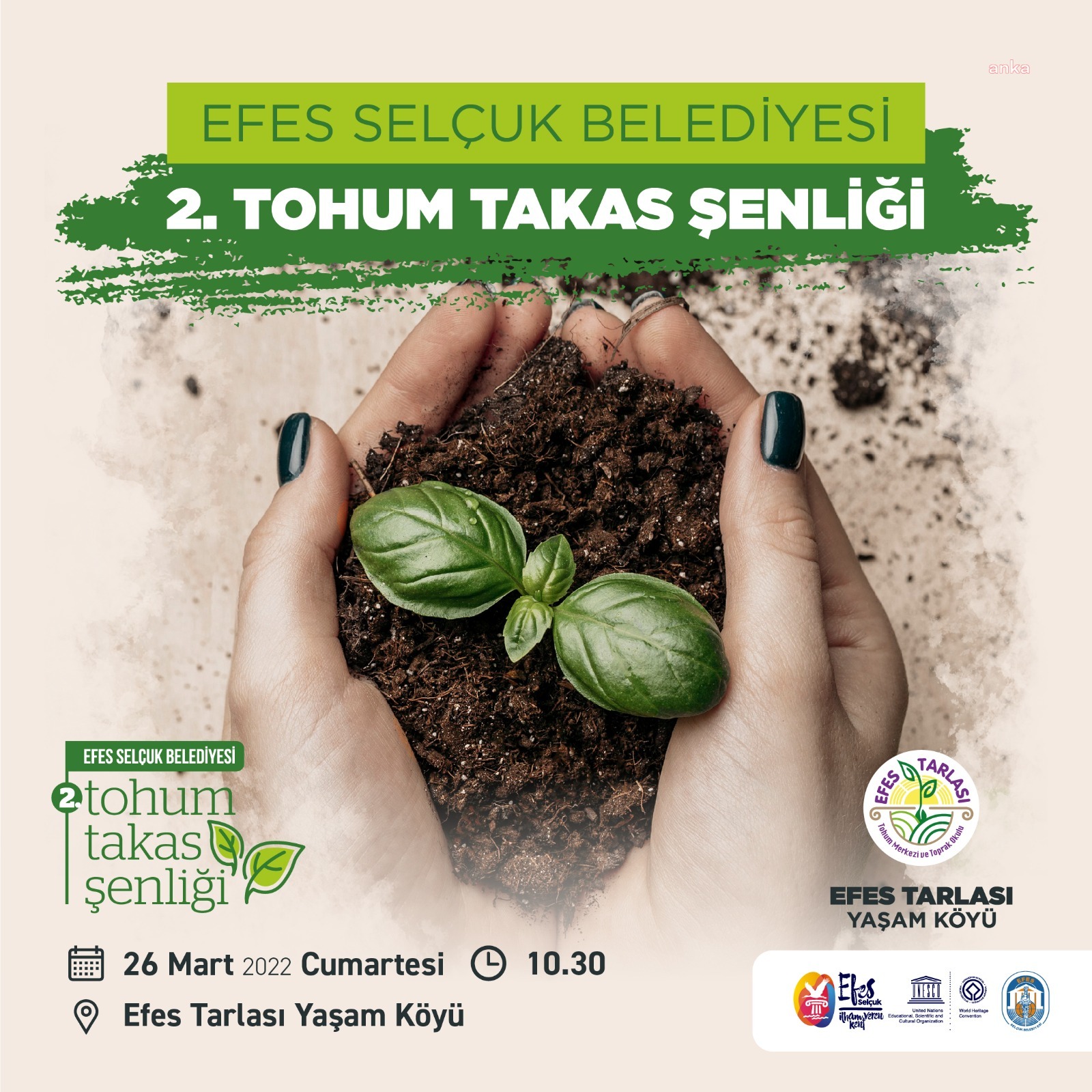 EFES SELÇUK’TA TOHUM TAKAS ŞENLİĞİ DÜZENLENİYOR
