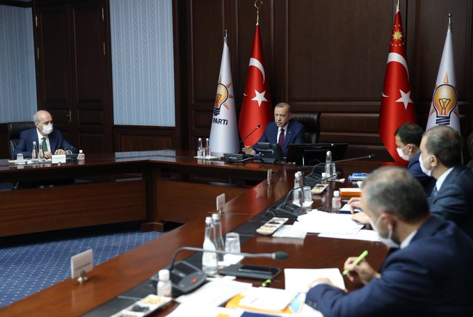 CUMHURBAŞKANI ERDOĞAN, AKP MYK TOPLANTISINDA