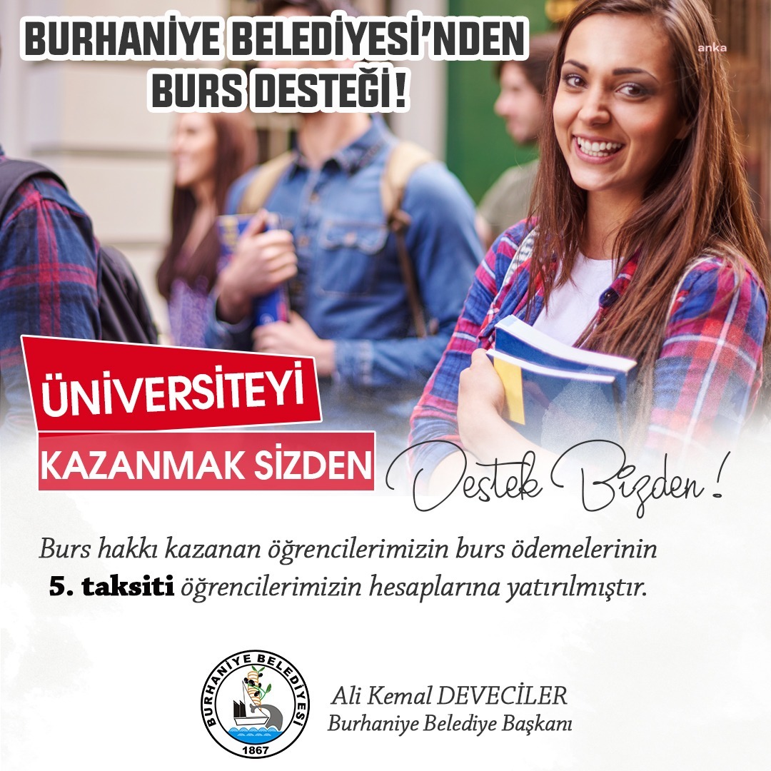 BURHANİYE'DE ÜNİVERSİTE BURSLARI ÖĞRENCİLERİN HESAPLARINA YATTI