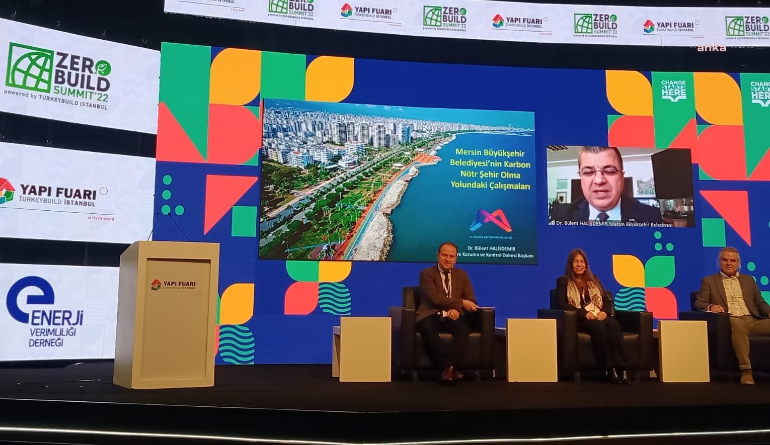 MERSİN BÜYÜKŞEHİR, ULUSLARARASI SIFIR ENERJİ BİNALAR ZİRVESİ’NE KATILDI
