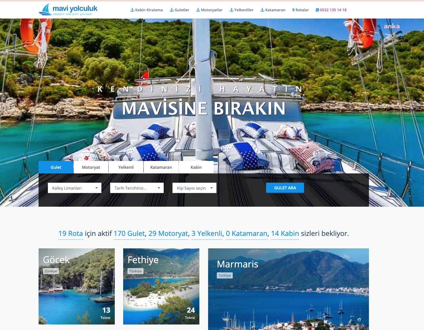 YERLİ GİRİŞİM MAVİYOLCULUK.NET TEKNE KİRALAMA HİZMETİNDE 100 BİN DOLAR YATIRIM ALDI