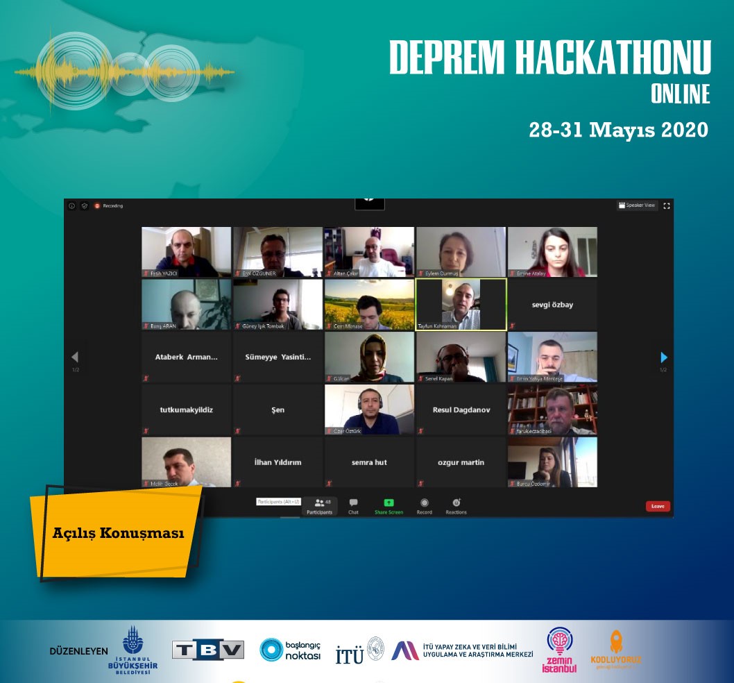 DEPREM HACKATHONU’NDA İLK ÜÇ BELLİ OLDU