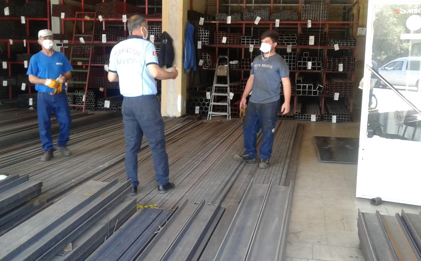 TURGUTLU ZABITASI'NDAN FATİH SANAYİ SİTESİNDE DENETİM