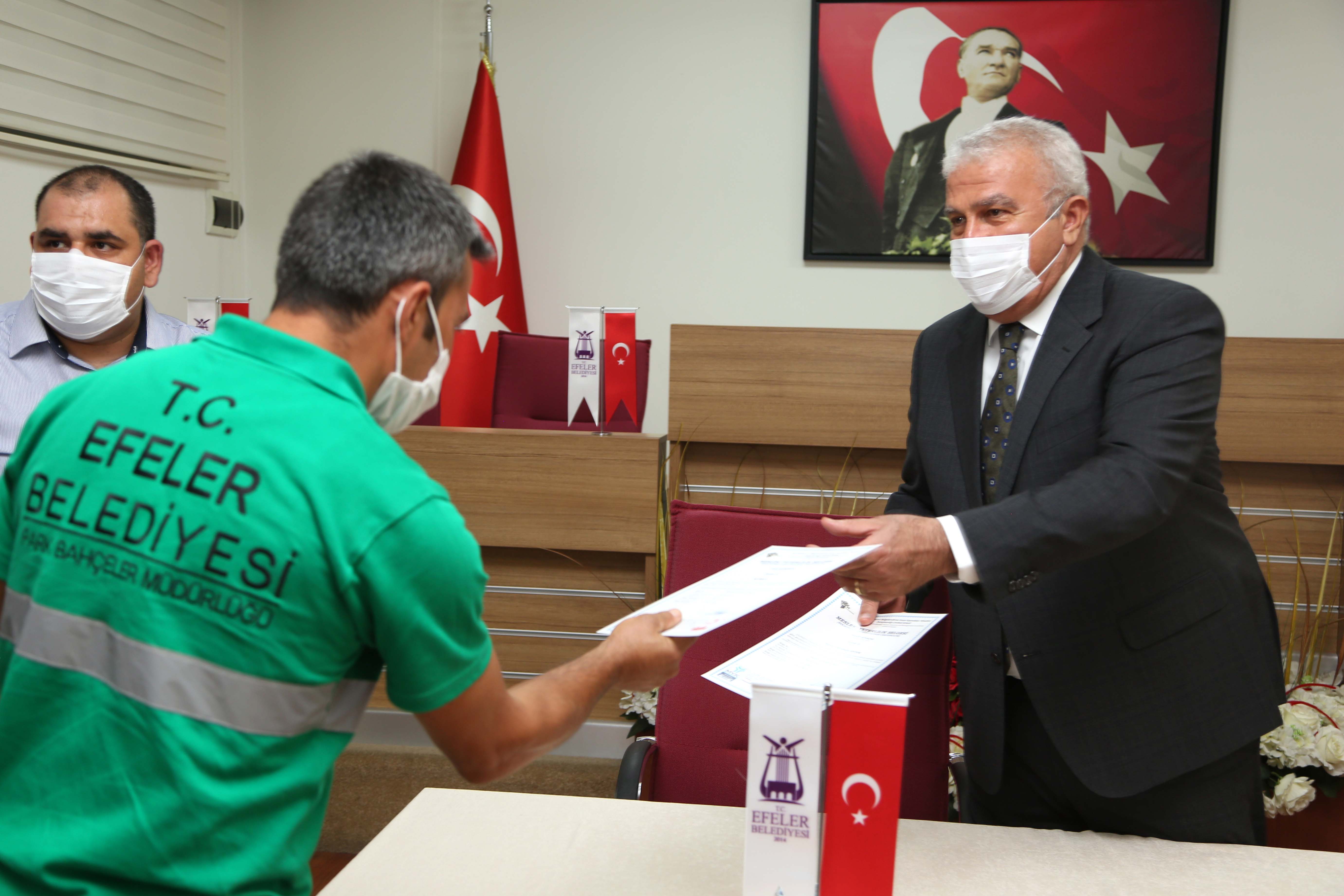 EFELER BELEDİYESİ’NDE LİYAKAT TÖRENİ