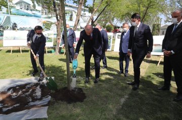 CUMHURBAŞKANI ERDOĞAN AĞAÇ DİKTİ