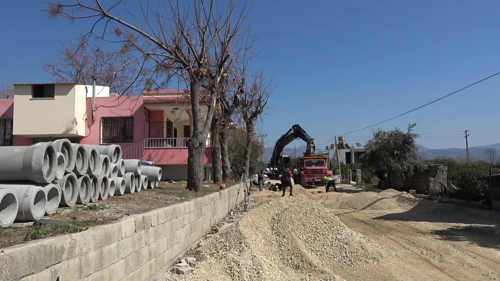 HATAY BÜYÜKŞEHİR'DEN MAĞARACIK MAHALLESİ’NDE ALTYAPI PROJESİ