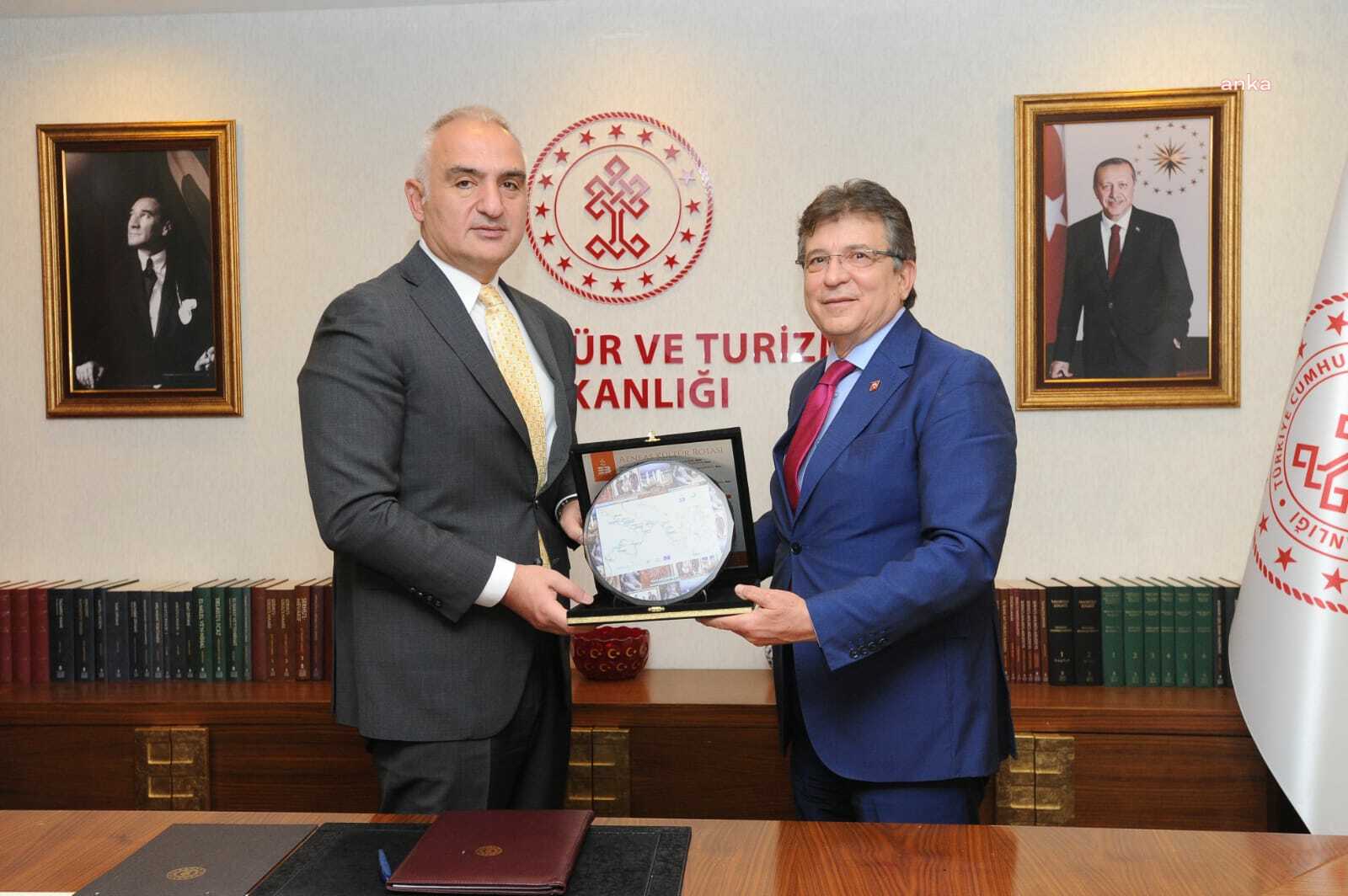 EDREMİT BELEDİYE BAŞKANI ARSLAN’DAN KÜLTÜR VE TURİZM BAKANI ERSOY’A ZİYARET