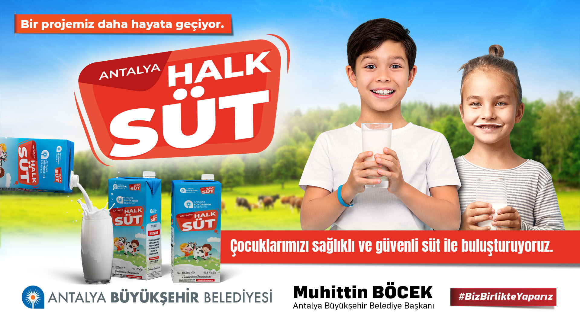 ANTALYA BÜYÜKŞEHİR'İN HALK SÜT PROJESİ BAŞLIYOR