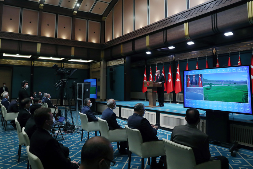 ERDOĞAN: EKONOMİNİN ÇARKLARI YENİDEN TAM GÜÇ DÖNMEYE BAŞLADI