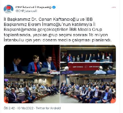 İBB CHP GRUP BAŞKANVEKİLLİĞİNE DOĞAN SUBAŞI YENİDEN SEÇİLDİ