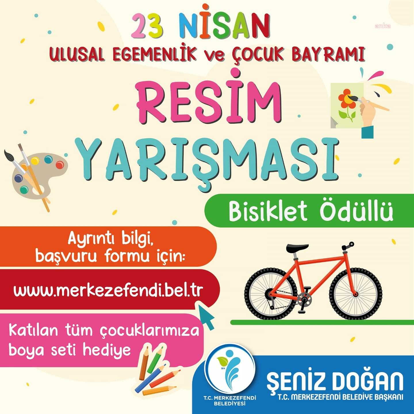 MERKEZEFENDİ BELEDİYESİ’NDEN '23 NİSAN ULUSAL EGEMENLİK VE ÇOCUK BAYRAMI' RESİM YARIŞMASI