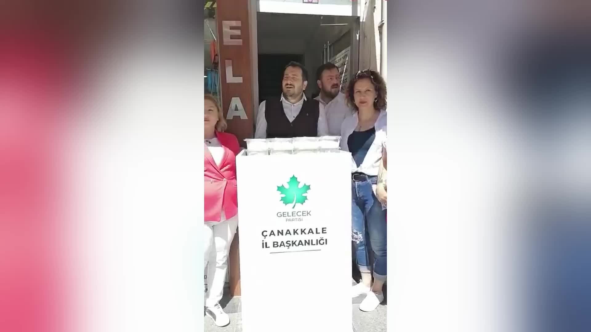 CUMHURBAŞKANI ERDOĞAN'IN TARİFİ ÜZERİNE ÇANAKKALE'DE HALKA TADIMLIK MANDA YOĞURDU DAĞITILDI