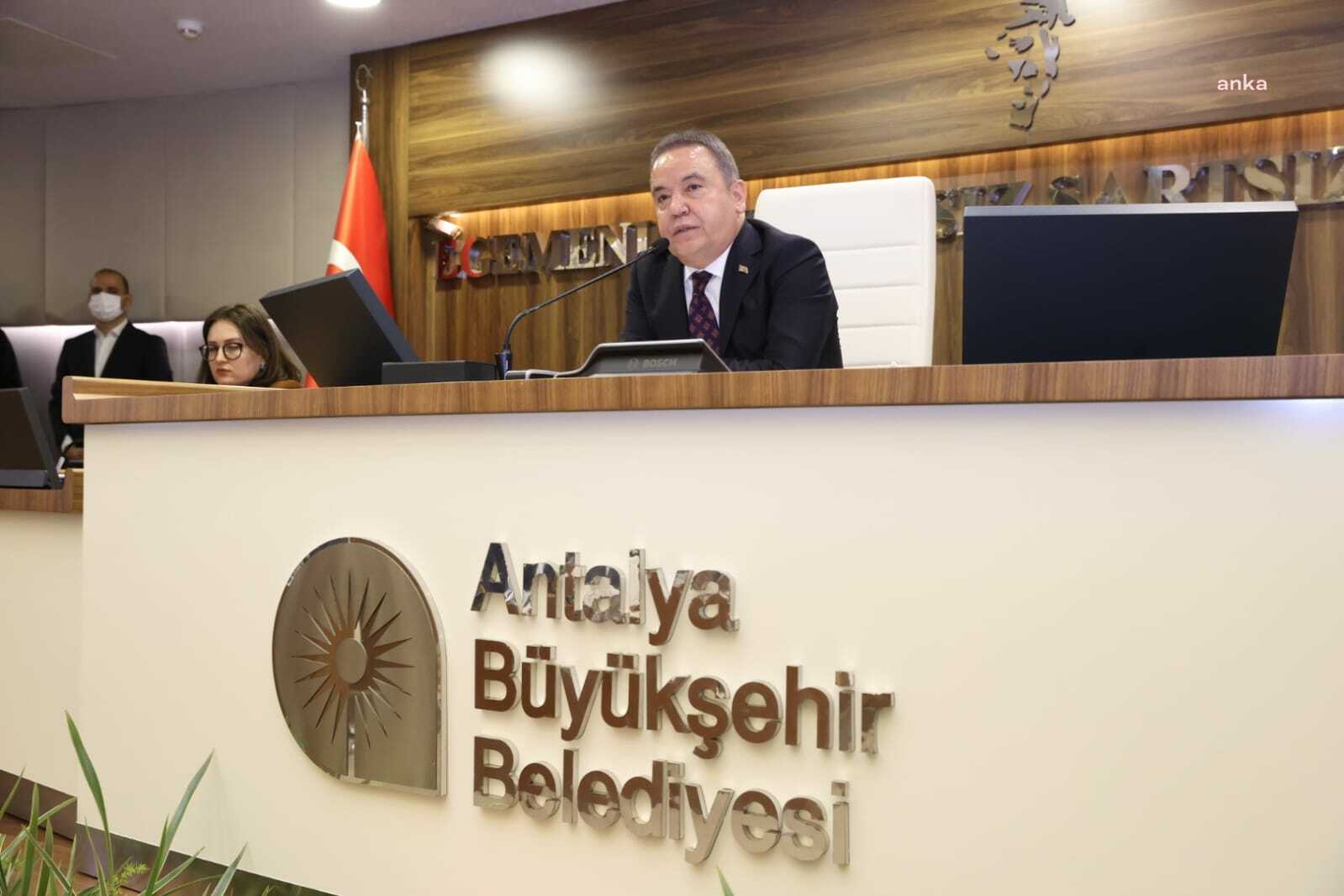 ANTALYA BÜYÜKŞEHİR BELEDİYESİ 2021 FAALİYET RAPORU KABUL EDİLDİ