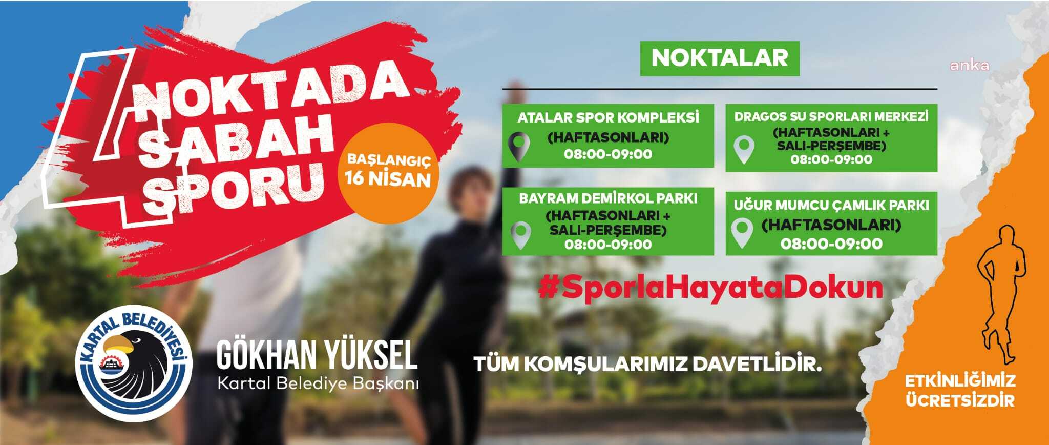 KARTAL BELEDİYESİ’NİN SAĞLIKLI YAŞAM BİLİNÇLİ SPOR ETKİNLİKLERİ BAŞLIYOR