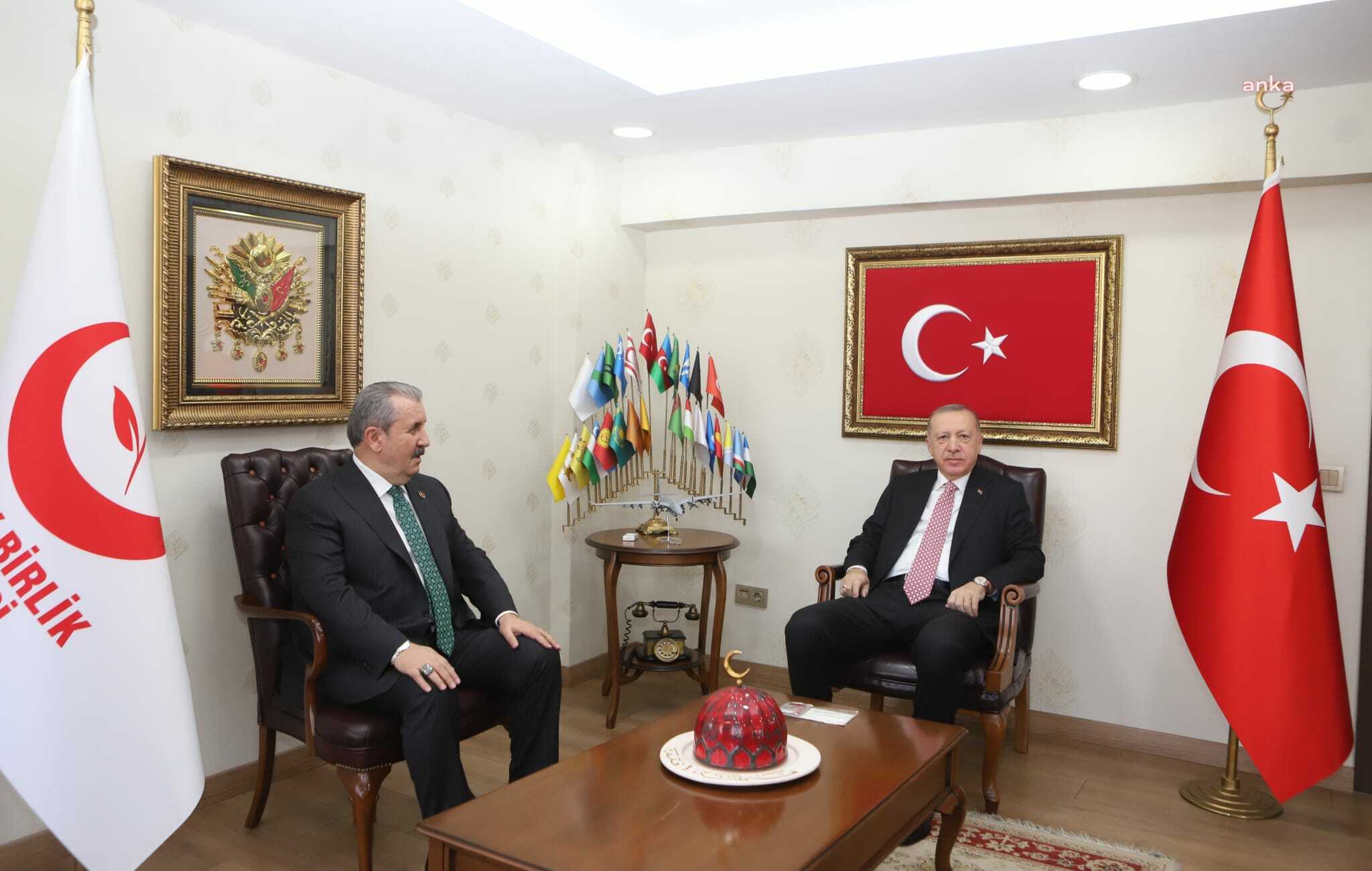 CUMHURBAŞKANI ERDOĞAN, BBP GENEL BAŞKANI DESTİCİ’Yİ ZİYARET ETTİ