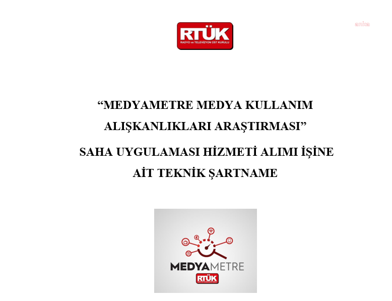 RTÜK 26 İLDE 5 BİN KİŞİ İLE GÖRÜŞECEK: DİJİTAL YAYIN PLATFORMU, İNTERNET VE SOSYAL MEDYA KULLANIMINA İLİŞKİN VERİ ELDE EDİLECEK