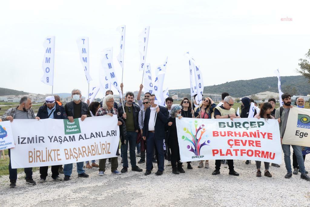 SİVİL TOPLUM ÖRGÜTLERİ, ÇEVRE VE MESLEK KURULUŞLARI, ÇEŞME PROJESİ'Nİ PROTESTO ETTİ: BU PROJE DERHAL İPTAL EDİLMELİ