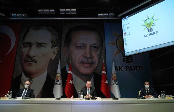AKP MKYK CUMHURBAŞKANI ERDOĞAN BAŞKANLIĞINDA TOPLANDI