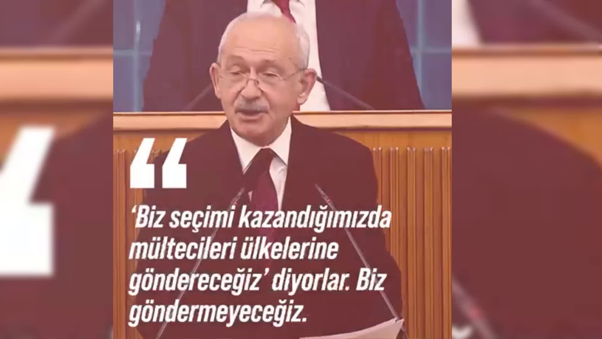 KILIÇDAROĞLU: “BUNLAR GİBİ RÜZGÂRA GÖRE DÖNMEYECEĞİZ, BAKANLARI GİBİ FOTOROMANA DÖNÜŞMEYECEĞİZ. IRKÇILIK DA YAPMAYACAĞIZ, BU NECİP MİLLETE O KARA LEKEYİ SÜRMEYECEĞİZ”