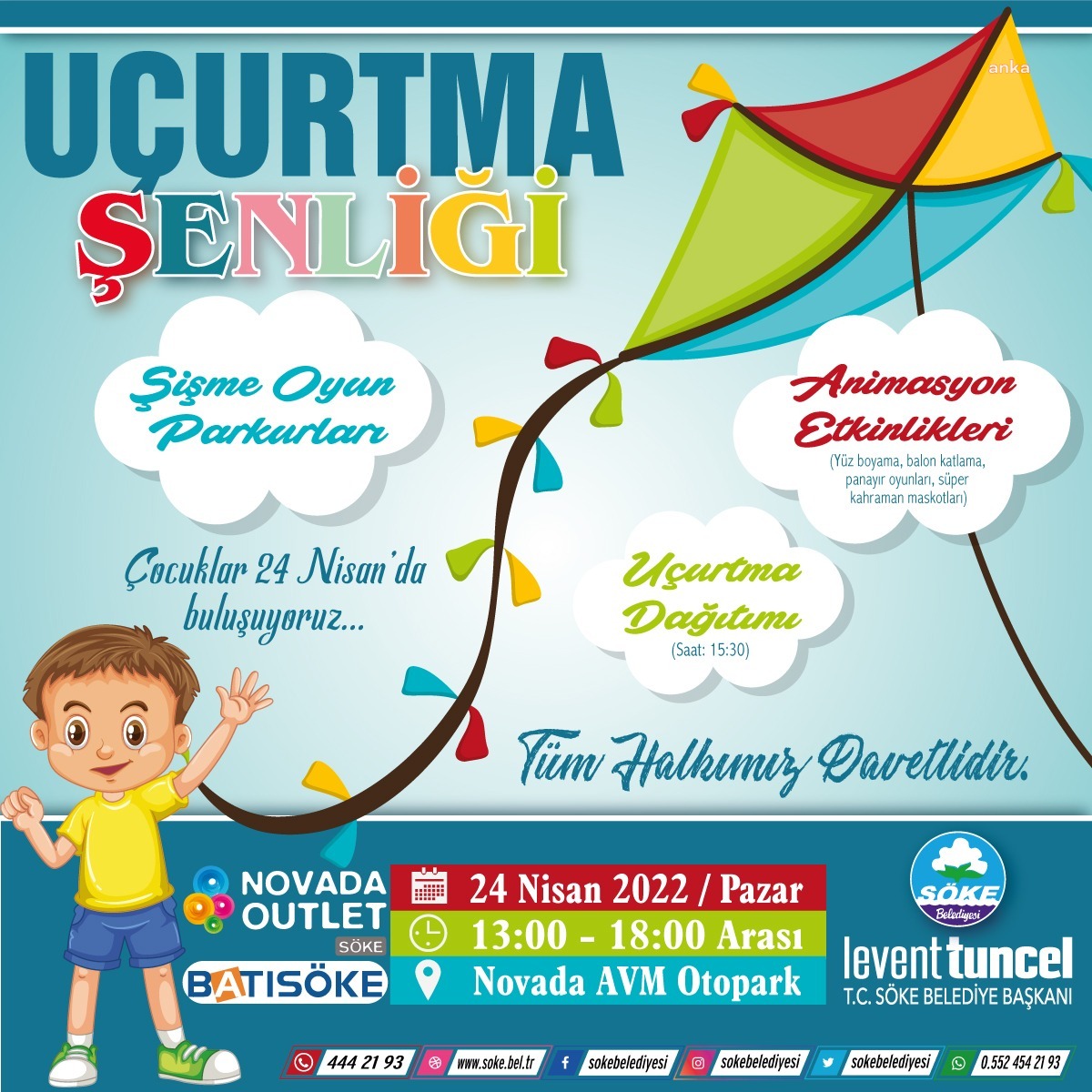 SÖKE BELEDİYESİ’NDEN ÇOCUKLARA 23 NİSAN HEDİYESİ