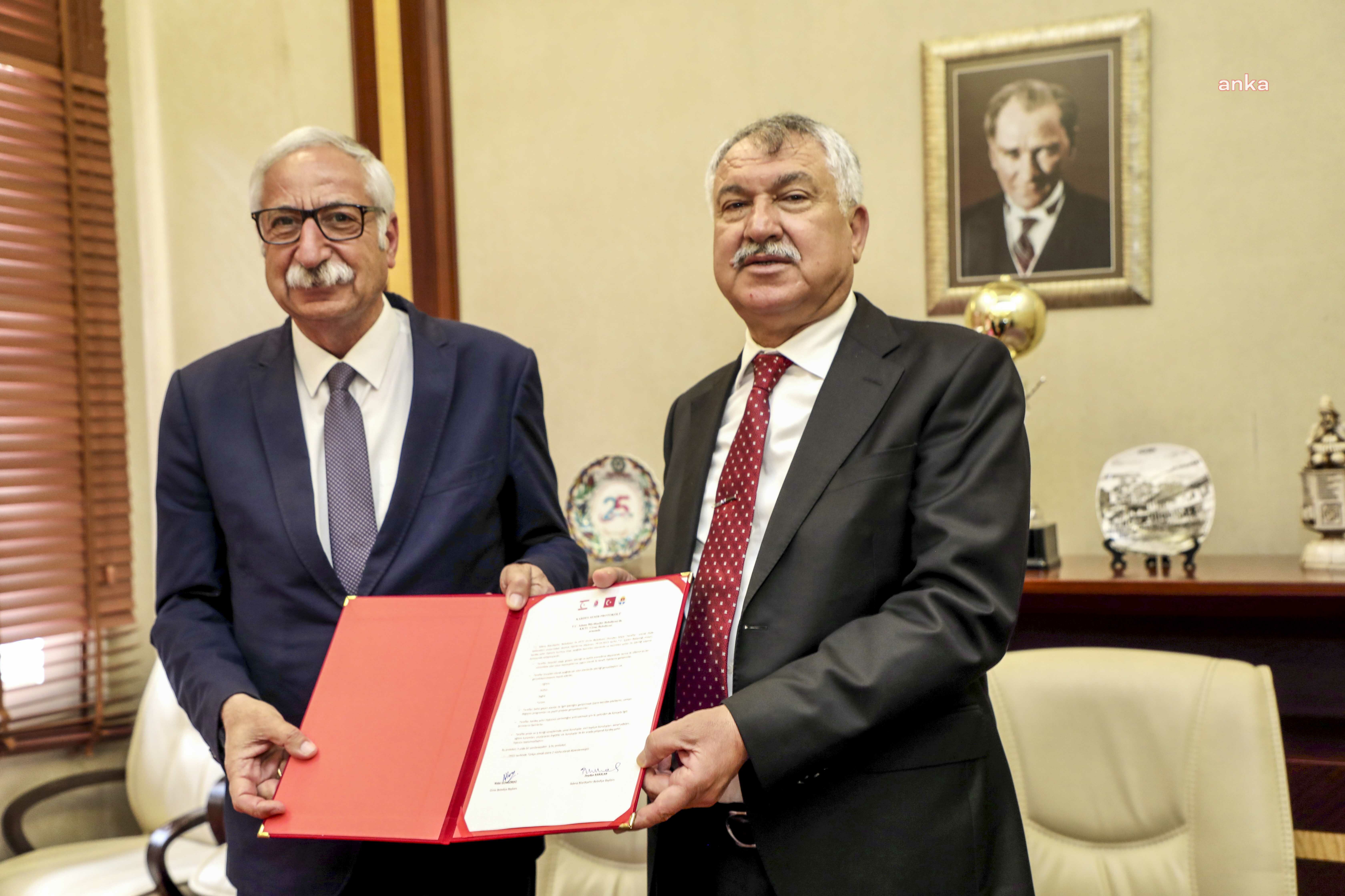 ADANA VE GİRNE ARASINDA KARDEŞ ŞEHİR PROTOKOLÜ YENİLENDİ