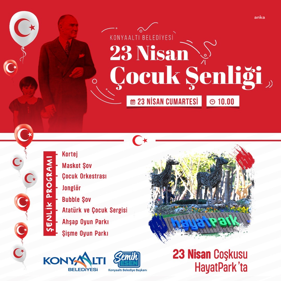 KONYAALTI’NDA 23 NİSAN HAZIRLIKLARI TAMAM