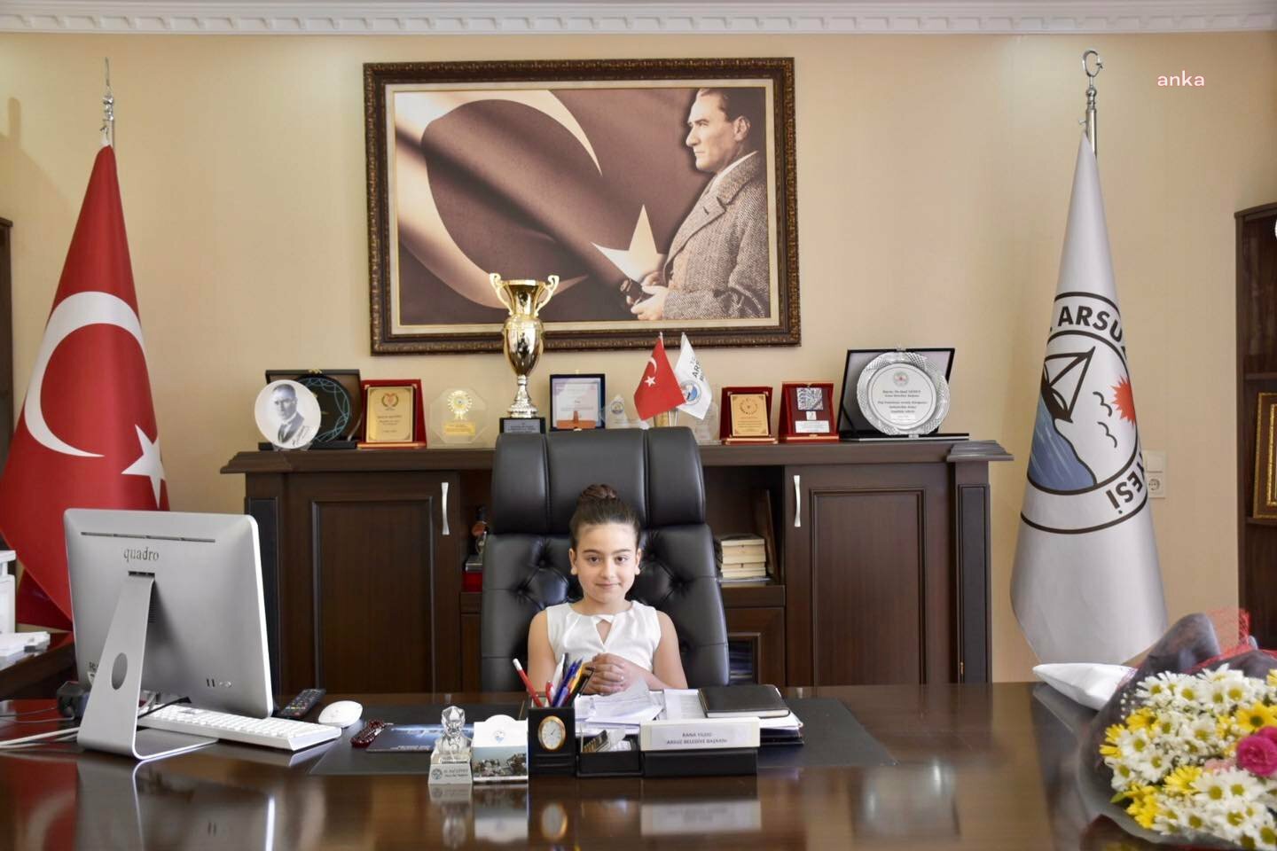 23 NİSAN'DA ARSUZ BELEDİYE BAŞKANLIĞI MAKAMI RANA YILDIZ’A EMANET