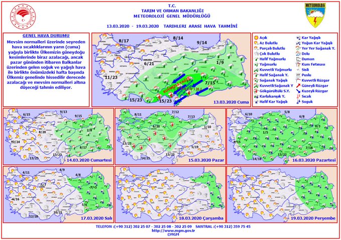 METEOROLOJİ, UYARDI: "BALKANLAR ÜZERİNDEN SOĞUK VE YAĞIŞLI HAVA GELİYOR"