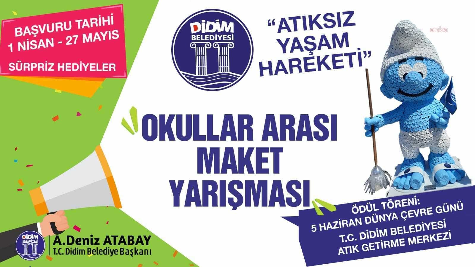 DİDİM BELEDİYESİ ÖĞRENCİLERE ÇEVRE BİLİNCİNİ YARIŞMA İLE AŞILAYACAK
